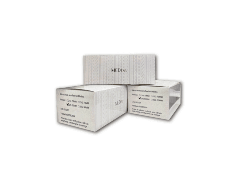 CAIXA DE Cânulas MEDBE 22G x 50mm cx c/10